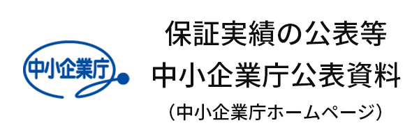 保証実績の公表等 中小企業庁公表資料（中小企業庁ホームページ）